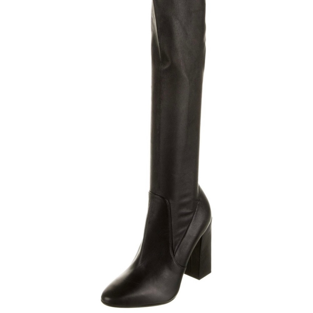 Tamara Mellon skin tight leather knee high boots